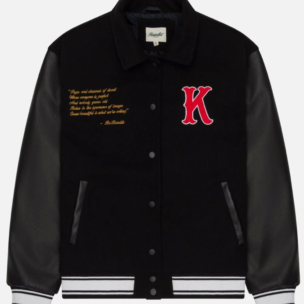 (NEW) KUWALLA TEE Varsity Jacket 4.0 - BLACK - XL - (Unisex)